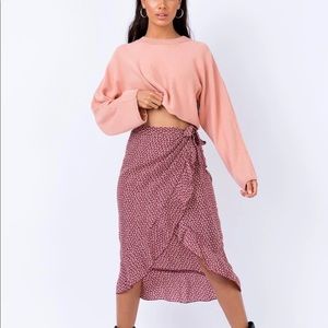 Princess Polly | Zurlo Midi Skirt Maroon